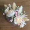Cream and Pink Hair Slide